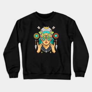 Moth Queen Crewneck Sweatshirt